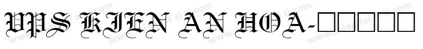 VPS Kien An Hoa字体转换